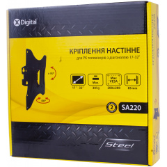 Кронштейн настінний X-Digital STEEL SA220 Black (6093239) Одеса