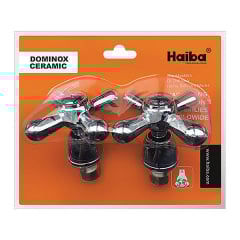 Ручки з кранбуксами (пара) HAIBA DOMINOX (кераміка) (HB0576) Королево