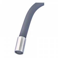 Змішувач для кухні Zerix YUB 279 Reflector Gray із сірим гнучким виливом (ZX4654) Запоріжжя