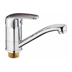 Смеситель для кухни HAIBA MAGIC 555 15 см с красной ручкой (HB0673) Полтава