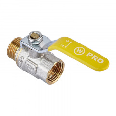 Кран кульовий ГШВ (газ) Waterpro WP607-15FML-Y - 1/2" FML (WP2931) Ізюм