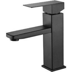 Змішувач для умивальника SUS304 ZERIX KUB-001 BLACK (ZX4703) Конотоп