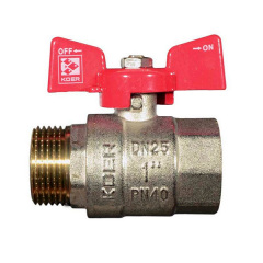 Кран шаровый KOER 1" ГШБ (KR.218) (KR0028) Житомир