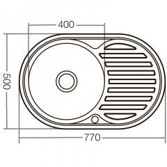 Мийка кухонна ZERIX Z7750-06-180D (ZX1595) Київ