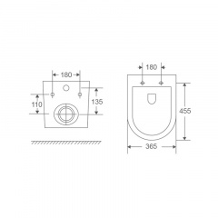 Унітаз підвісний Mixxus Premium Ellipse-0303-R 520x365x360mm система змиву Rimless (MP6463) Луцьк