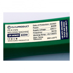 Паяльник для PPR труб Europroduct EP.WM01 (плоские насадки) 20/40mm (EP6091) Винница