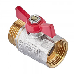 Кран кульовий Waterpro WP607-25FMW - 1" ГШМ (сталевий метелик) (WP3295) Київ
