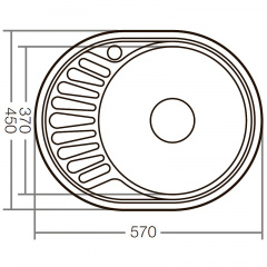 Мийка кухонна ZERIX Z5745-08-180D (ZX1593) Вінниця