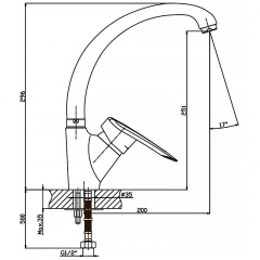 Смеситель для кухни Haiba DISK 011 (HB0056) Борисполь
