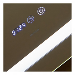Зеркало Mixxus Light MR01-90x70 (часы, LED-подсветка, антизапотевание) (MI5999) Черновцы