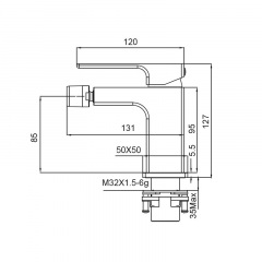 Змішувач для біде Koer KB-20009-01 (Колір хром) (KR3504) Миколаїв
