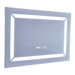 Дзеркало Mixxus Light MR01-70x50 (годинник, LED-підсвічування, антизапотівання) (MI6000) Київ