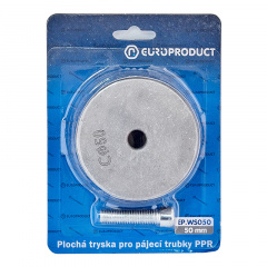 Насадка плоска для паяльника Europroduct EP.WS050 PPR труб 50mm (EP6102) Івано-Франківськ