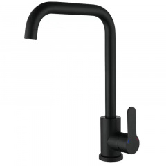 Смеситель для кухни Zerix DAX-011-G Black с нерж. стали SUS304 (ZX4818) Мукачево