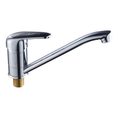 Смеситель для кухни HAIBA MAGIC 555 с черной ручкой (HB0667) Каменское