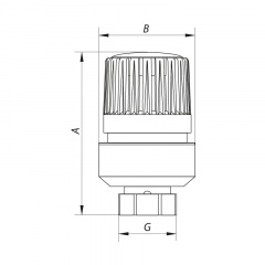 Термоголовка M30x1.5 KOER KR.1334 (KR2843) Житомир