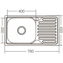 Мийка кухонна ZERIX Z7642-08-180D decor (ZX1603) Київ