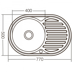 Мийка кухонна ZERIX Z7750-08-180D (ZX1597) Житомир
