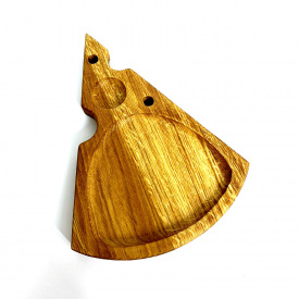 Менажница дубовая для сиру 23,5*17,5*2 см 1 відділення Ліжник 5-5