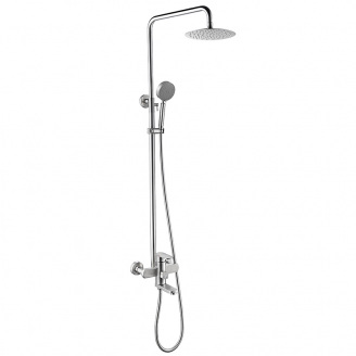 Душова колона зі змішувачем Zerix LEB-009-J із нерж. сталі SUS304 (ZX4809)