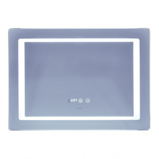 Дзеркало Mixxus Style MR03-70x50 (годинник, LED-підсвічування, антизапотівання) (MI6006)