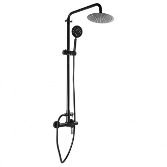 Душова колона із змішувачем для душ. кабіни MIXXUS SUS-003-J чорний (з нерж. сталі) (MI2807)