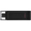 Flash Drive Kingston DT70 128GB, Type-C, USB 3.2 (6579622) Вишневе