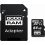 Карта пам'яті GoodRam microSDXC 64GB Class 10 UHS I (M1AA-0640R12) + SD адаптер (6475884) Бердичів