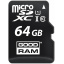 Карта пам'яті GoodRam microSDXC 64GB Class 10 UHS I (M1AA-0640R12) + SD адаптер (6475884) Бердичів
