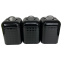 Набор металлических банок 3 предмета Maestro MR-1676-3-1S-Black Одесса