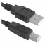 Кабель Defender USB04-06 USB2.0 AM-BM 1.8 м Черный (83763) (6239463) Хмельницький
