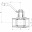 Кран кульовий KOER 1 1/4" ГГР (KR.214) (KR0023) Ізюм