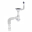 Сифон для кухни ZERIX SK-02-C 3 1/2"x40 с резьбовым выпуском и круглым переливом (ZX4954) Винница