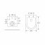 Унітаз підвісний Mixxus Premium Ellipse-0303-R Black 520x365x360mm система змиву RIMLESS (MP6464) Житомир