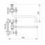 Смеситель для ванны ZERIX DMX 605 с полнооборотной кран буксой (ZX2958) Киев