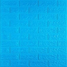 3D панель самоклеющаяся кирпич Синий 700х770х5мм (003-5) Sticker Wall SW-00000154