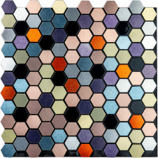 Самоклеющаяся алюминиевая плитка Sticker Wall 300х300х3 мм Разноцветный (SW-00001935)