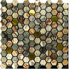 Самоклеющаяся алюминиевая плитка Sticker Wall 300х300х3 мм Разноцветный (SW-00001934)