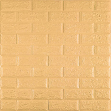 3D панель самоклеюча цегла Жовто-пісочна цегла 700x770x5мм (009-5) Sticker Wall SW-00000028