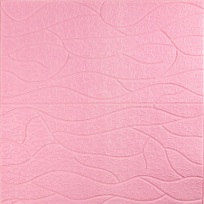 Панель 3D Pink Sticker Wall 700х700х6 мм Розовый (D) SW-00001950
