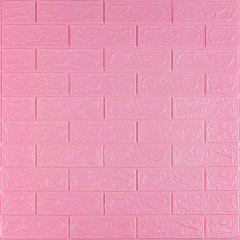 Самоклеюча 3D панель під рожеву цеглу Sticker Wall 3080х700х3мм Харків