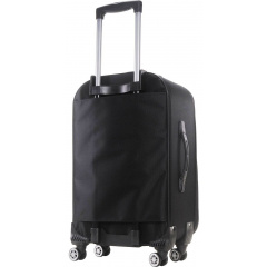 Тканевый маленький чемодан на колесах Gedox 42L Черный Ахтырка