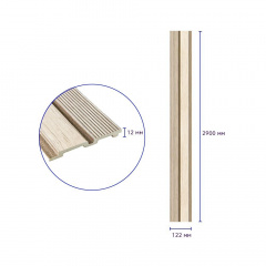 Декоративная PS рейка Sticker Wall 122*2900*12мм (D) SW-00001750 Первомайск