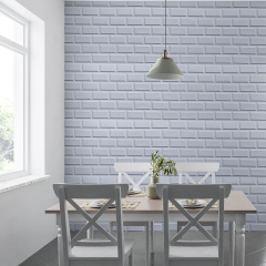 Декоративна ПВХ панель біла клінкерна цегла Sticker Wall SW-00001431 960х480х4мм Бердичів