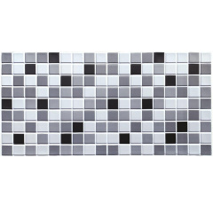Декоративная ПВХ панель черно-белая мозаика Sticker Wall SW-00001432 960х480х4мм Кропивницкий