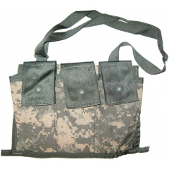 Подсумок тактический для трех магазинов Military М16, M4 Molle II Bandoleer Ammunition Pouch пиксель Харків