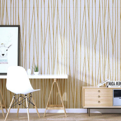Самоклеюча 3D панель Sticker Wall SW-00001184 Золоті стрічки 700х700х5мм Полтава