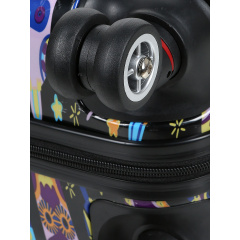 Чемодан маленький S поликарбонат Worldline Airtex 809/black_hibou ручная кладь Разноцветный Надвірна