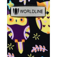 Чемодан маленький S поликарбонат Worldline Airtex 809/black_hibou ручная кладь Разноцветный Надвірна