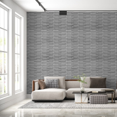 Самоклеюча декоративна 3D панель сіра кладка в рулоні 19.6 м 3D Loft 19600x700x5мм Луцьк
